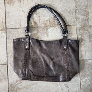 Frye Brown Leather Tote Bag